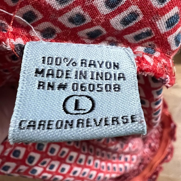 Nostalgia Red & Teal Patterned Boho Wide Leg Pants - Picture 9 of 13